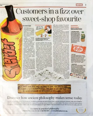 The Independent clipping about AQuarterOf.co.uk